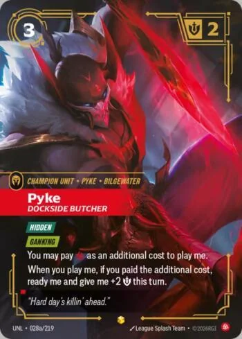 Pyke - Dockside Butcher 28A de Riftbound Unleashed