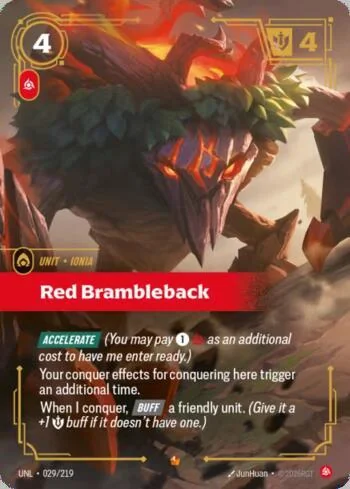 Red Brambleback 29 de Riftbound Unleashed
