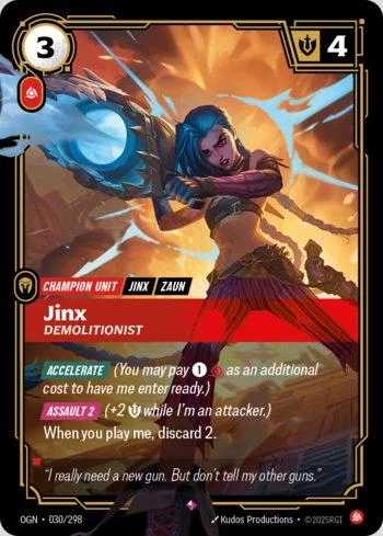 Jinx, Demolitionist 30 de Origins