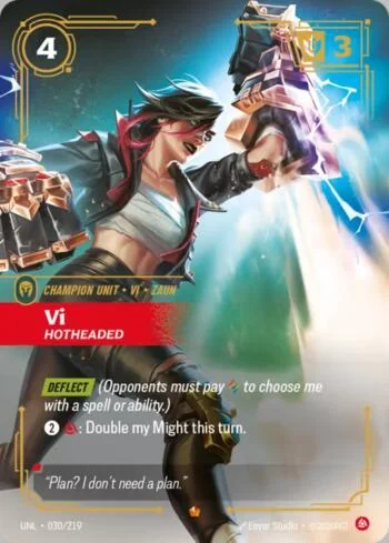 Vi - Hotheaded 30 de Riftbound Unleashed