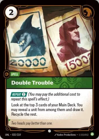 Double Trouble 32 de Riftbound Unleashed