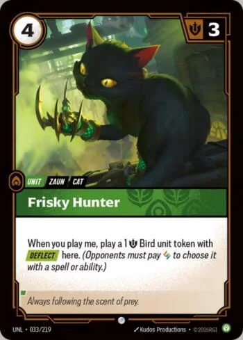 Frisky Hunter 33 de Riftbound Unleashed