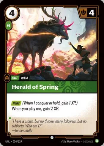 Herald of Spring 34 de Riftbound Unleashed