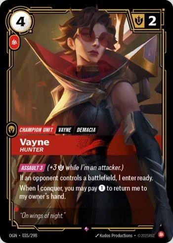 Vayne, Hunter 35 de Origins