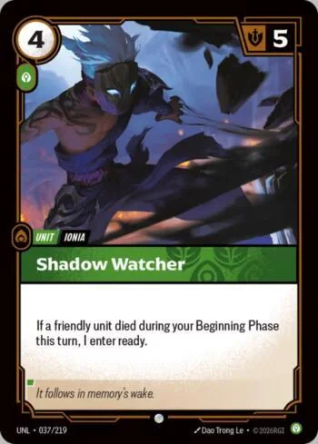 Shadow Watcher 37 de Riftbound Unleashed