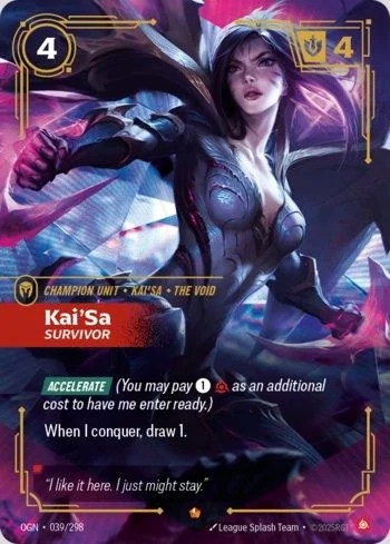 Kai'Sa, Survivor 39 de Origins