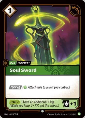 Soul Sword 39 de Riftbound Unleashed