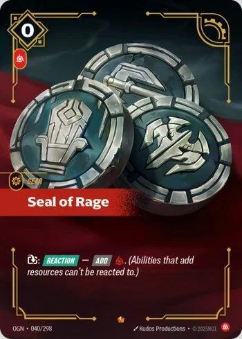 Seal of Rage 40 de Origins