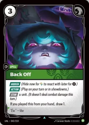 Back Off 42 de Riftbound Unleashed