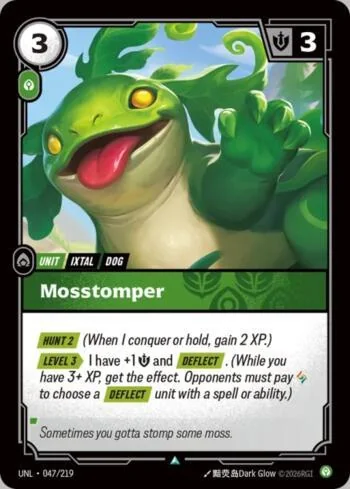 Mosstomper 47 de Riftbound Unleashed