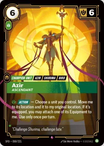 Azir, Ascendant 50 de Spiritforged