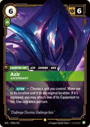 Azir, Ascendant 50A de Spiritforged