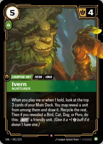 Ivern - Nurturer 51 de Riftbound Unleashed