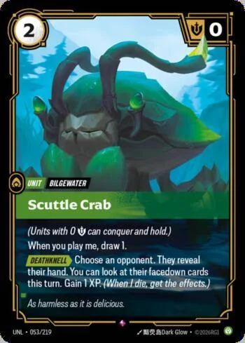 Scuttle Crab 53 de Riftbound Unleashed