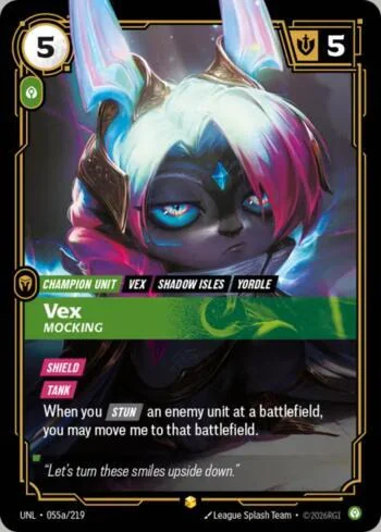 Vex - Mocking 55A de Riftbound Unleashed