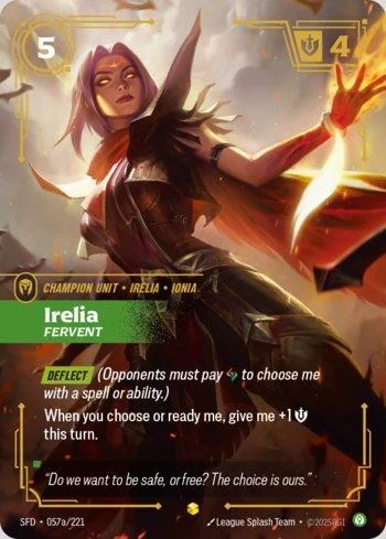 Irelia, Fervent 57A de Spiritforged