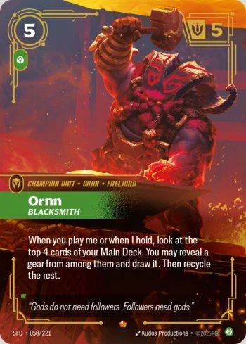 Ornn, Blacksmith 58 de Spiritforged