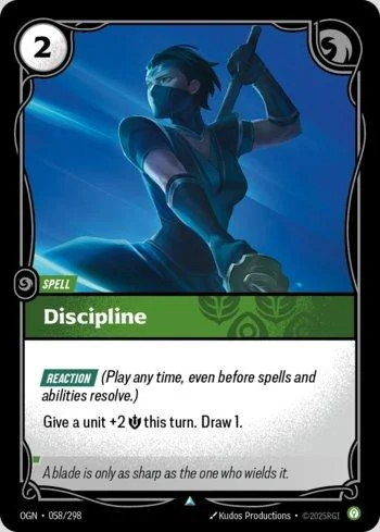 Discipline 58 de Origins