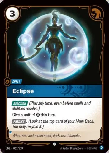Eclipse 63 de Riftbound Unleashed