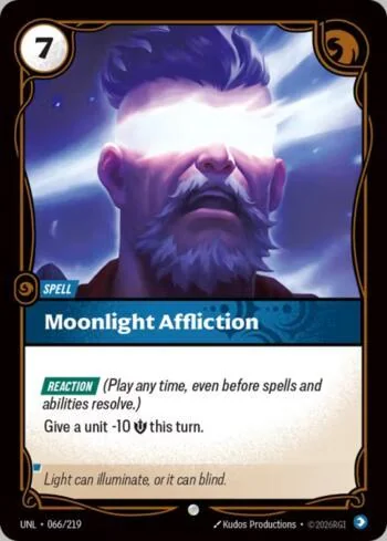 Moonlight Affliction 66 de Riftbound Unleashed