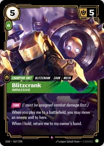 Blitzcrank, Impassive 67 de Origins