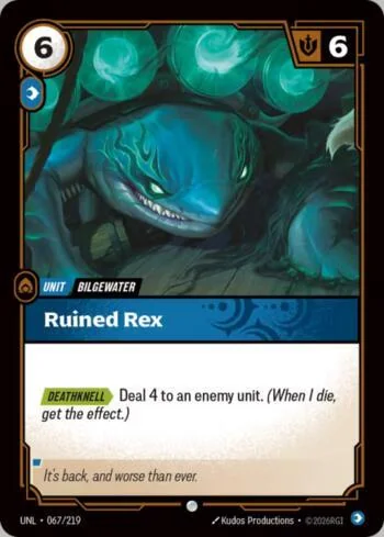 Ruined Rex 67 de Riftbound Unleashed