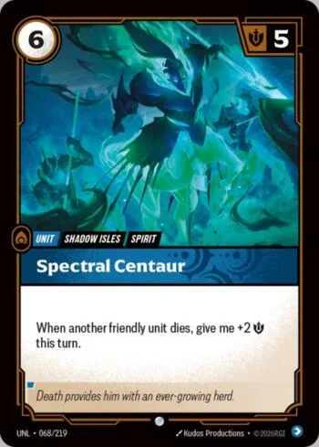 Spectral Centaur 68 de Riftbound Unleashed