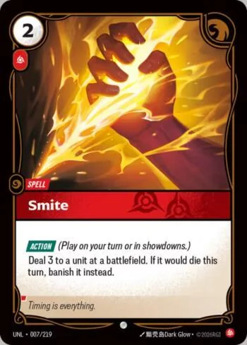 Smite 7 de Riftbound Unleashed