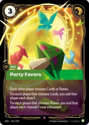 Party Favors 71 de Origins