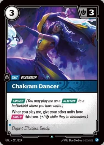 Chakram Dancer 71 de Riftbound Unleashed