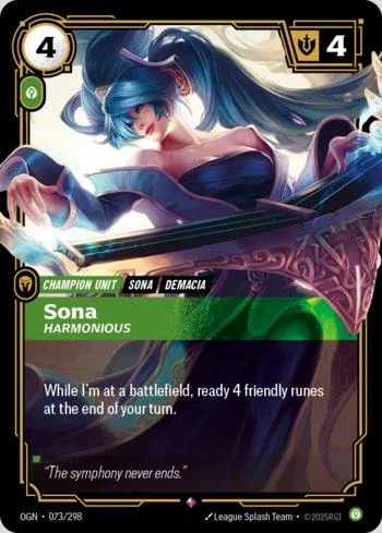 Sona, Harmonious 73 de Origins