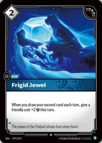 Frigid Jewel 74 de Riftbound Unleashed
