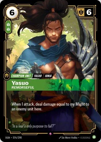 Yasuo, Remorseful 76 de Origins