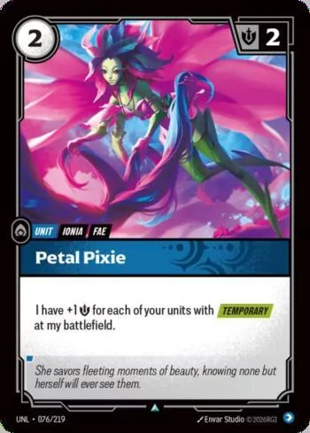 Petal Pixie 76 de Riftbound Unleashed