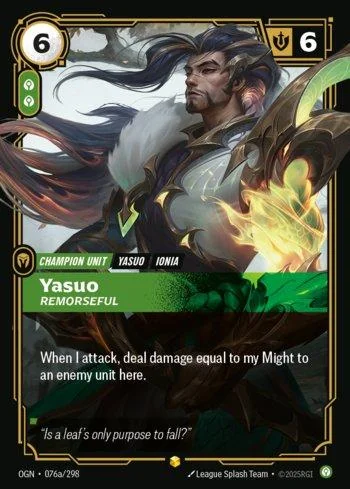 Yasuo, Remorseful 76A de Origins