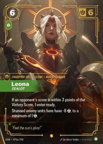 Leona, Zealot 79A de Origins