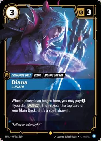 Diana - Lunari 79A de Riftbound Unleashed