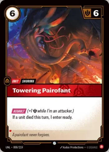 Towering Pairofant 8 de Riftbound Unleashed