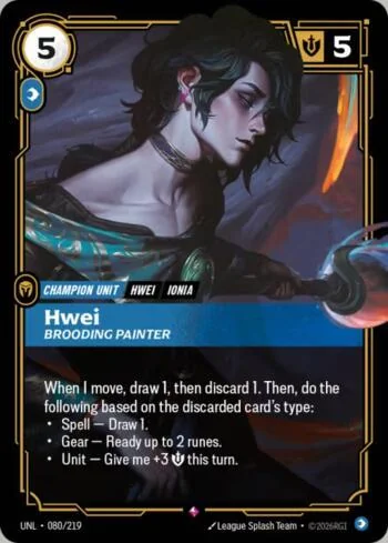 Hwei - Brooding Painter 80 de Riftbound Unleashed