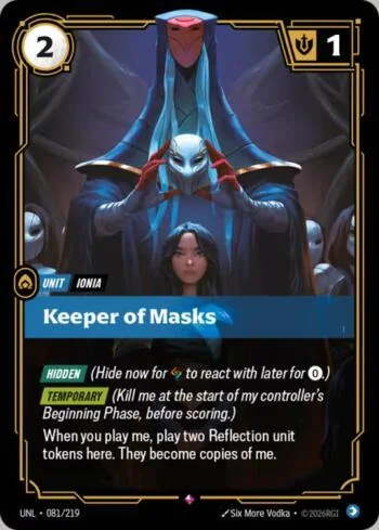 Keeper of Masks 81 de Riftbound Unleashed