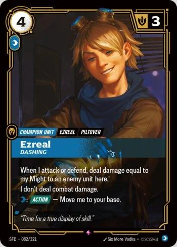 Ezreal, Dashing 82 de Spiritforged