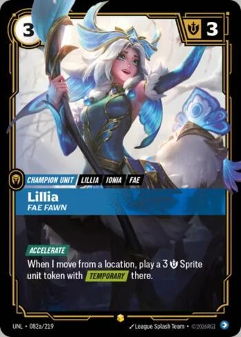 Lillia - Fae Fawn 82A de Riftbound Unleashed