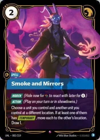 Smoke and Mirrors 83 de Riftbound Unleashed