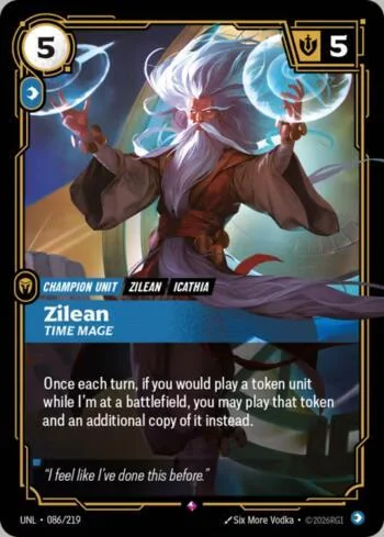 Zilean - Time Mage 86 de Riftbound Unleashed