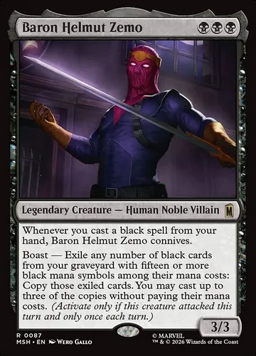 Baron Helmut Zemo de Marvel Super Heroes