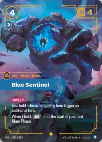 Blue Sentinel 87A de Riftbound Unleashed
