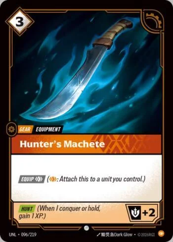 Hunter's Machete 96 de Riftbound Unleashed