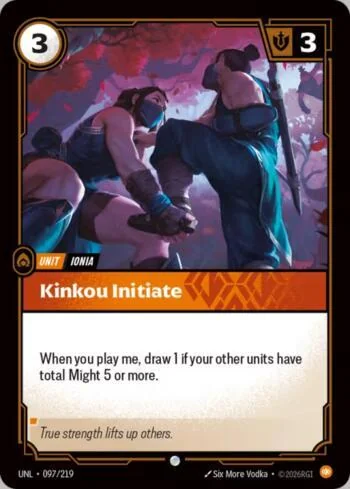 Kinkou Initiate 97 de Riftbound Unleashed