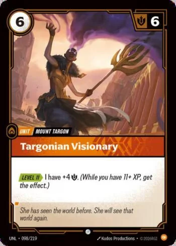 Targonian Visionary 98 de Riftbound Unleashed