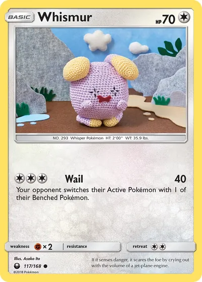 Whismur - Celestial Storm - ilustração de Yuka Morii